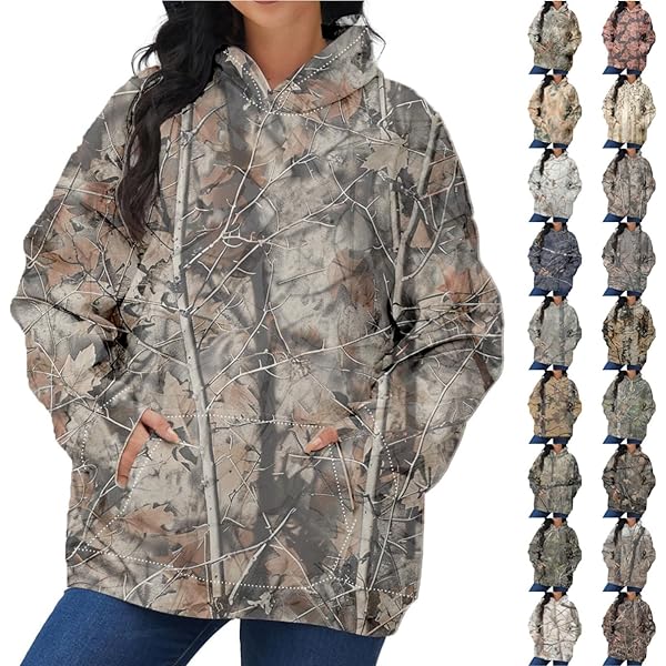 Outfit Camouflage Sweatshirt Womens Snow Camo Hoodie Outfit Camo