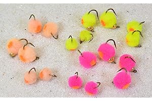 REGION FISHING Tungsten Bead Egg Fly in Pink, Peach, Chartreuse or Assorted | Trout Fishing Flies | Mustad Signature Fly Hooks