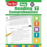 Evan-Moor Daily Reading Comprehension, Grade 2 - Homeschooling &amp; Classroom Resource Workbook, Reproducible Worksheets, Teaching Edition, Fiction and Nonfiction, Lesson Plans, Test Prep