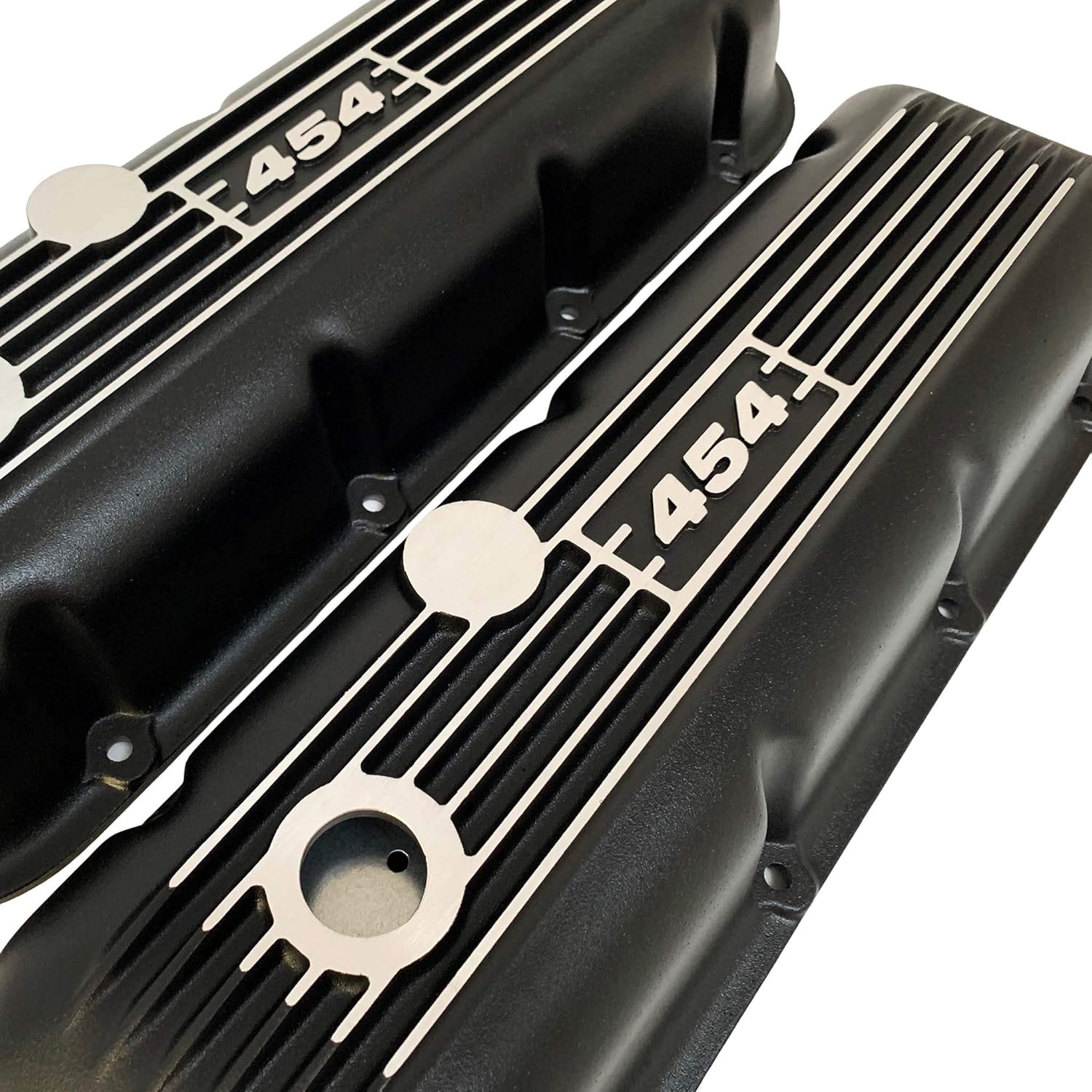 Black Big Block Chevy 454 Classic Valve Covers