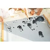 Kids Magic Water Poster Water Doodle Mat Large Magic Drawing Doodling Mat Educational Toys Gifts for Kids Toddlers Boys Girls Mess Free (19.6 x 27.5'')