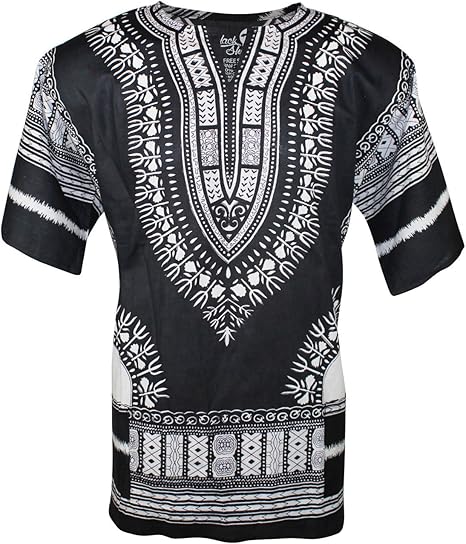 Amazon ダシキ アフリカン シャツ 民族衣装 ヒップホップ ダンサー メンズ レディース エスニック ファッション Tシャツ カットソー 通販