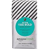 AmazonFresh Go For The Bold Ground Coffee, Dark Roast, 12 Ounce
