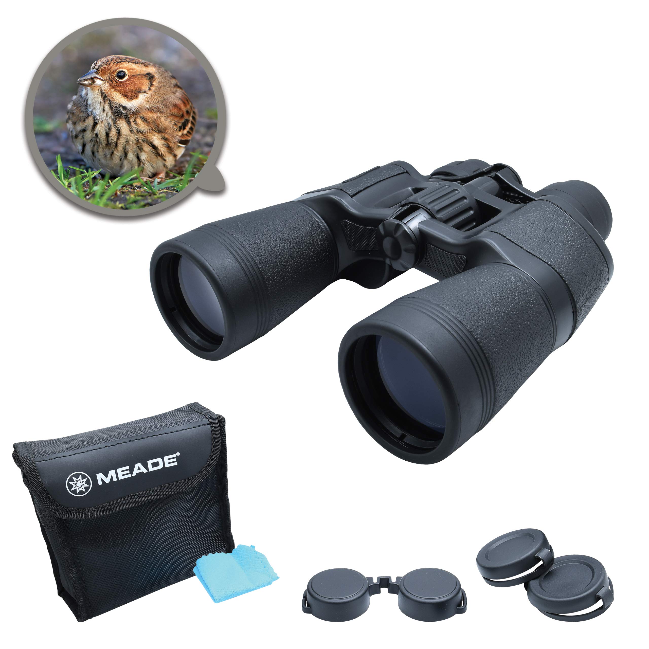 MEADEInstruments 125061 Mirage Binoculars 10-22x50 - Black