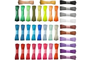 MLURCU Solid Color Satin Ribbon 1/8 Inch Fabric Ribbons for Crafts Thin Ribbon for Christmas Gift Wrapping 36 Colors 198 Yards Rainbow Ribbon for Hair Bows Flowers Bouquets Wedding Baby Shower Decorations