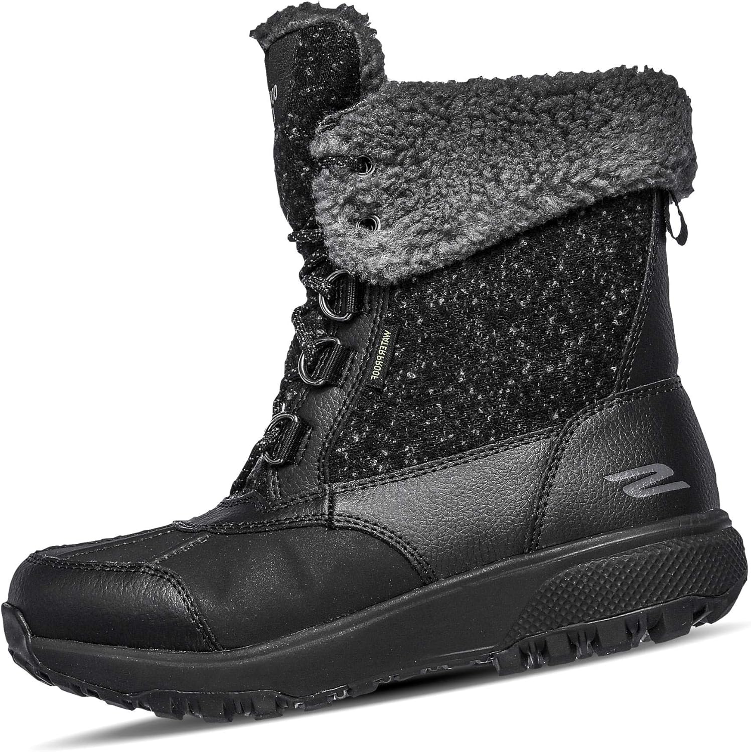 gray skechers boots
