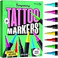 Temporary Tattoo Body Markers - Skin Tattoos Pen for Kids - Cool Gifts for Teen Girls - Teenage Girl Stocking Stuffers Birthd
