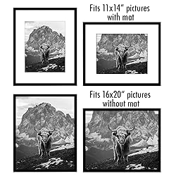 Americanflat 16x20 Picture Frame Set of 5 in Black