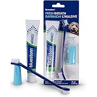 bluestem Dog Tooth Brushing Kit - Dog Toothpaste with Coactiv+ Technology to Help Promote Health Mouth - Easy to Use Teeth Cl