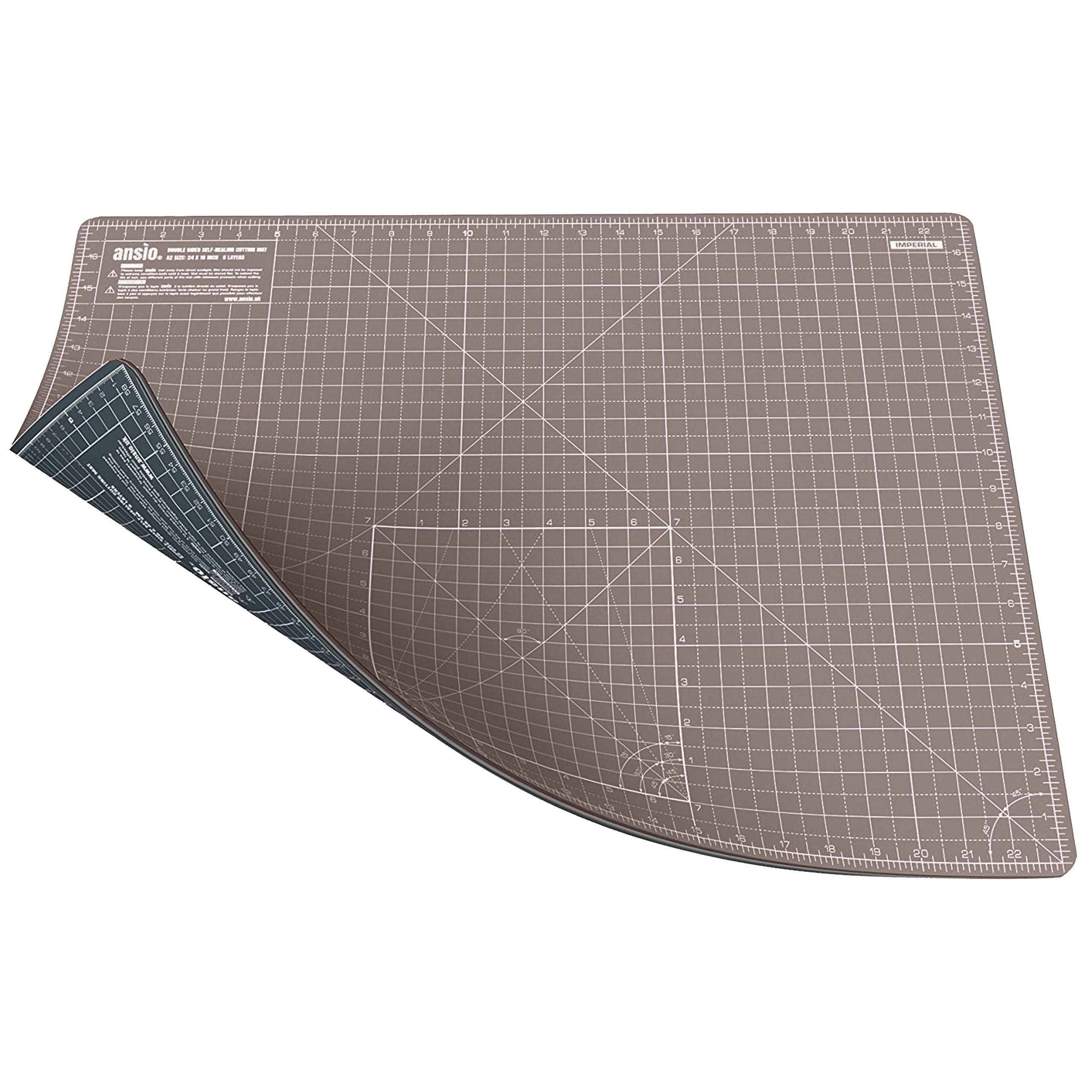 ANSIO Craft Cutting Mat Self Healing A2 Double Sided 5 Layers