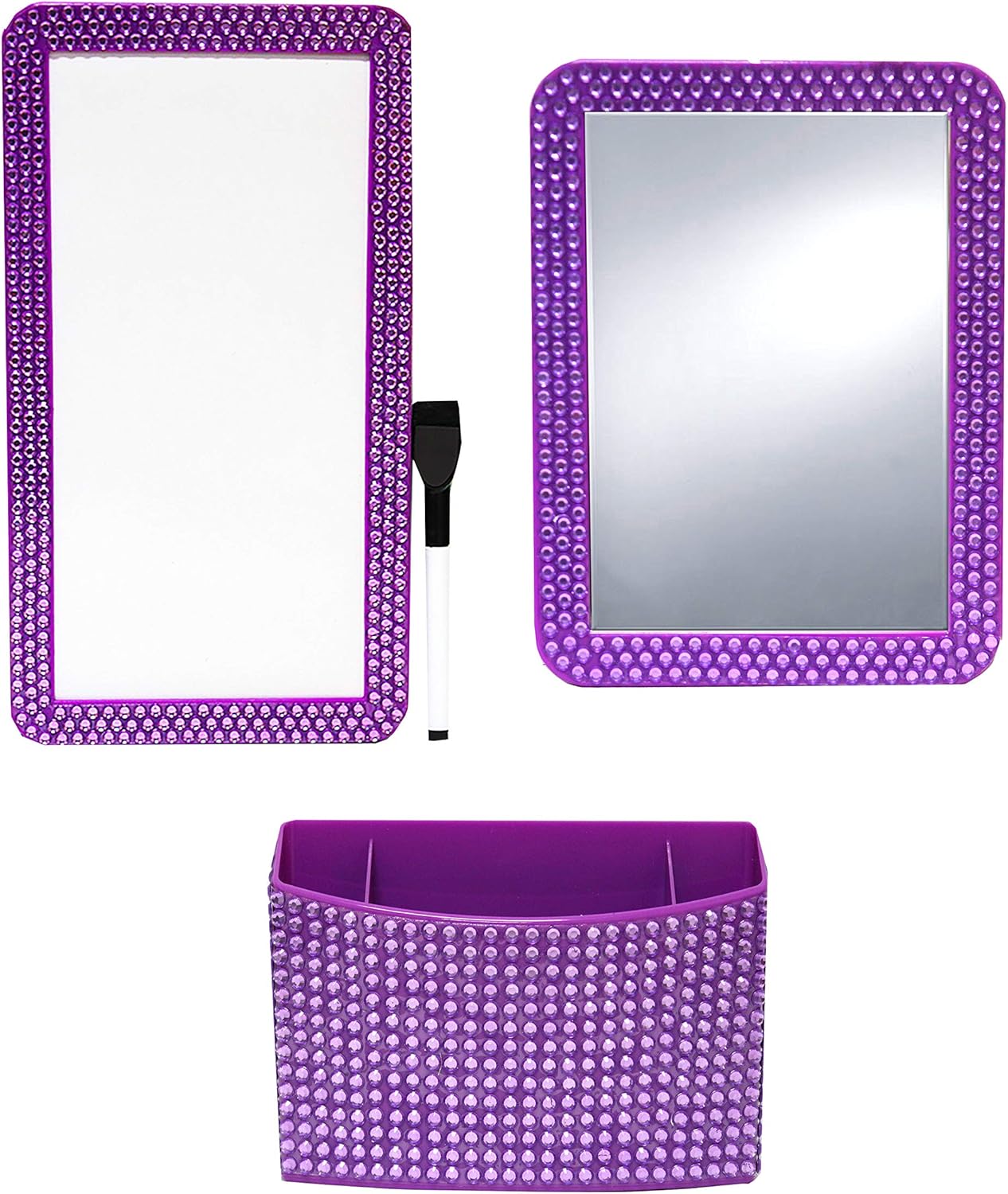 Inkology Glam Rocks 4pc Magnet Locker Set Purple, 1 Set
