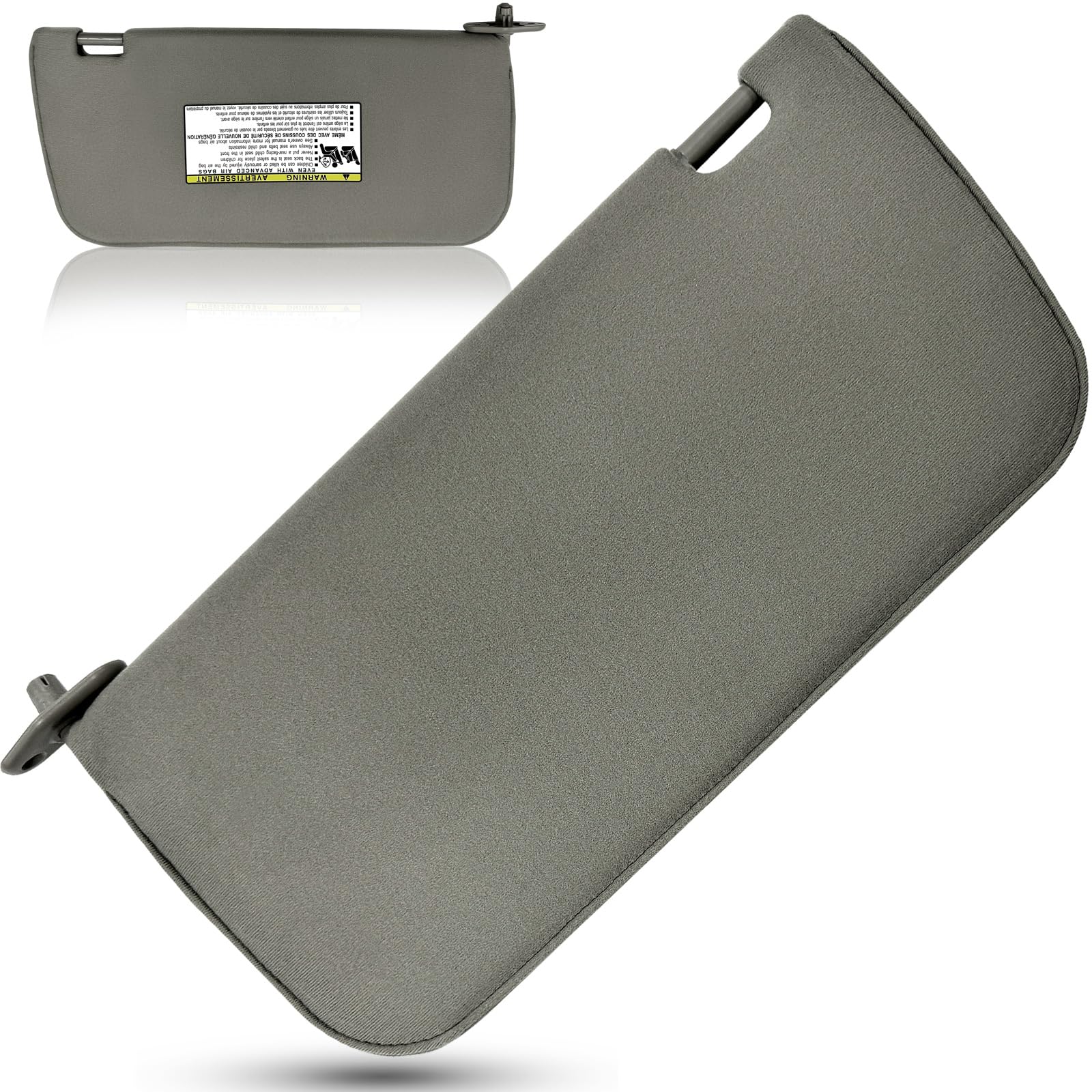 Photo 1 of Left Driver Side Sun Visor for Nissan Frontier Xterra 2000 2001 2002 2003 2004 Sun Shade Replacement 96401-7Z803 (Driver Left Side(Grey))