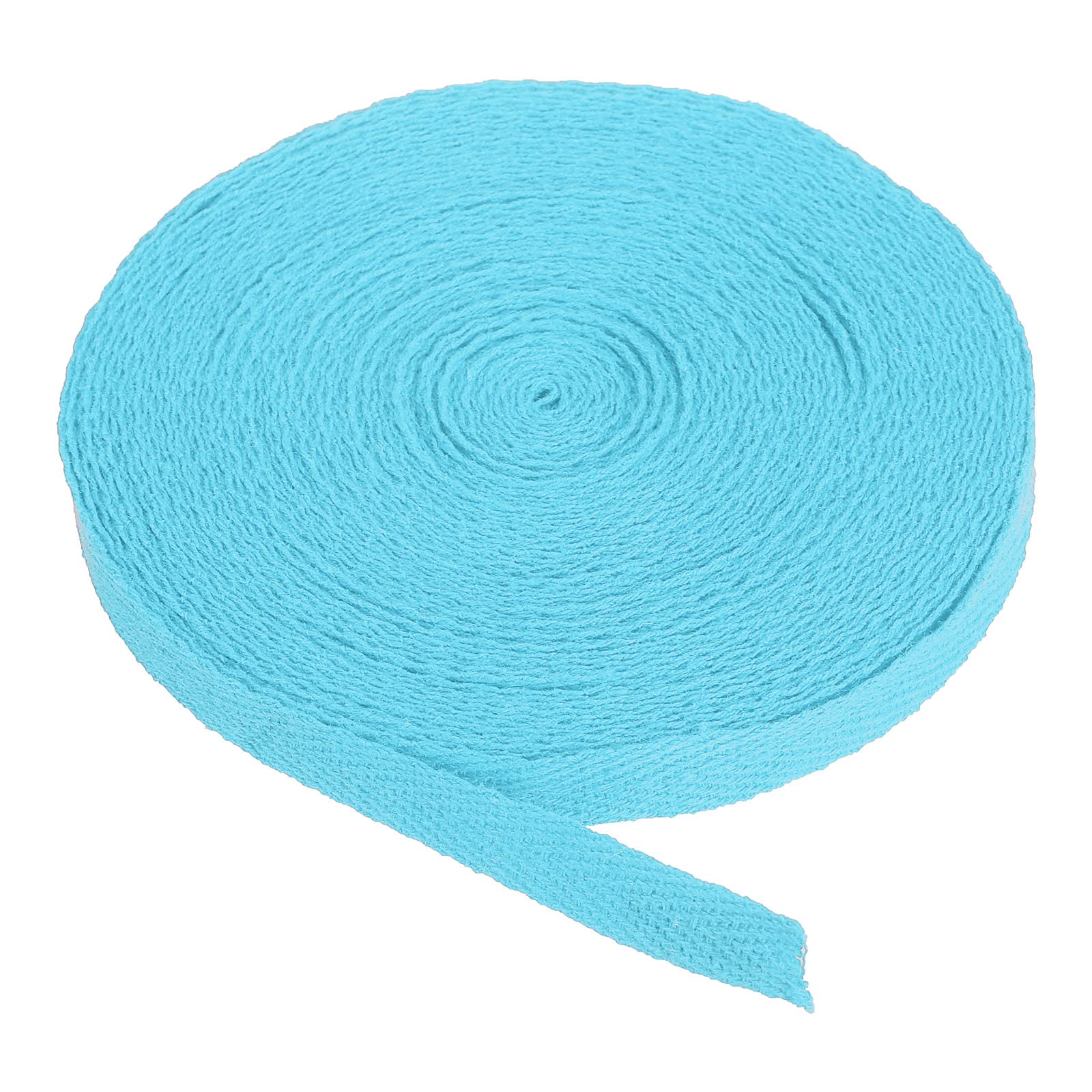 PATIKIL Cotton Twill Tape 10mm(3/8") 10 Yards 100% Cotton Ribbon Bias Binding Tape Herringbone Webbing Trim for Sewing Gift Wrapping Craft DIY Bright Blue — image 1