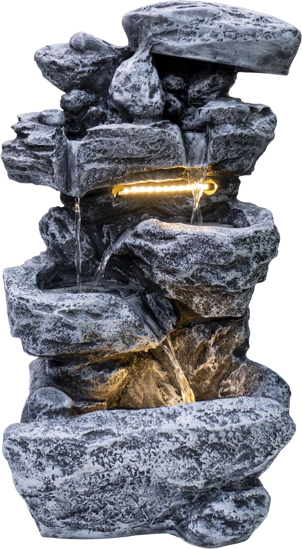 Kaarigari Artifacts Decorative Stone Water Fall Water Fountain for Home/Office/Puja Room/House Warming Gift/Living Room…