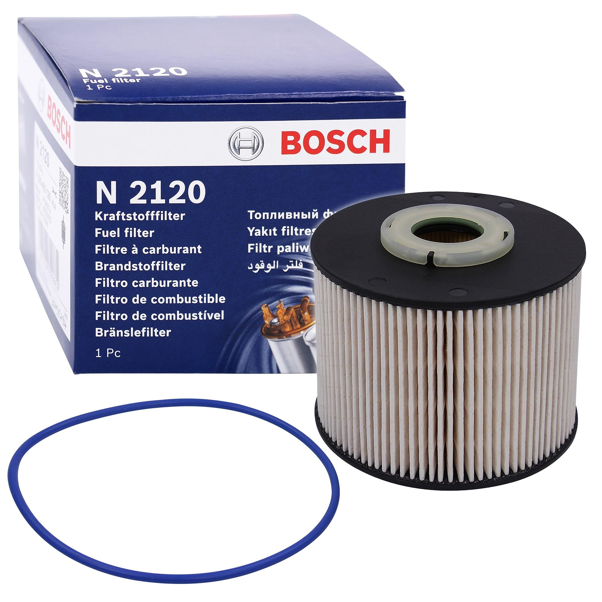 Bosch N2120 Car Diesel Filter - Separates Particles and Water from Fuel - Protects the Injection System