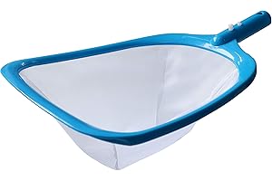 ATIE Pool Spa Leaf Skimmer Net with White Ultra Fine Mesh with 4" Deep Pocket Great for Removing Leaves & Debris in In-Ground Pool Spa and Above Ground Pool, Inflatable Pool, Hot Tub, and Fountain