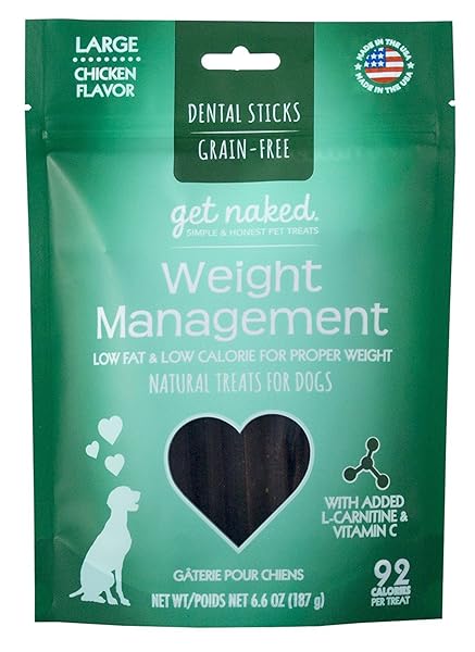 GET NAKED WEIGHT MANAGEMENT DENTAL STICKS LARGE (6.6 OZ) – PACK OF 44