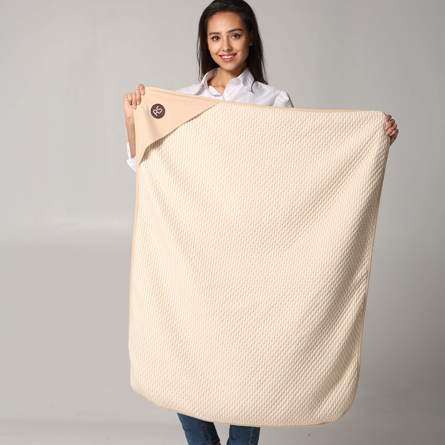 Radia Smart® Large Protective Belly Pregnancy Baby Blanket, Organic, 5G Blocking, EMF Blanket, 43"x35", 110cmx90cm - Image 4