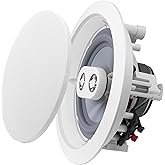 OSD Audio Weatherproof 6.5” in-Ceiling Single Stereo - Dual Tweeter Speaker - ICE600TTWRS