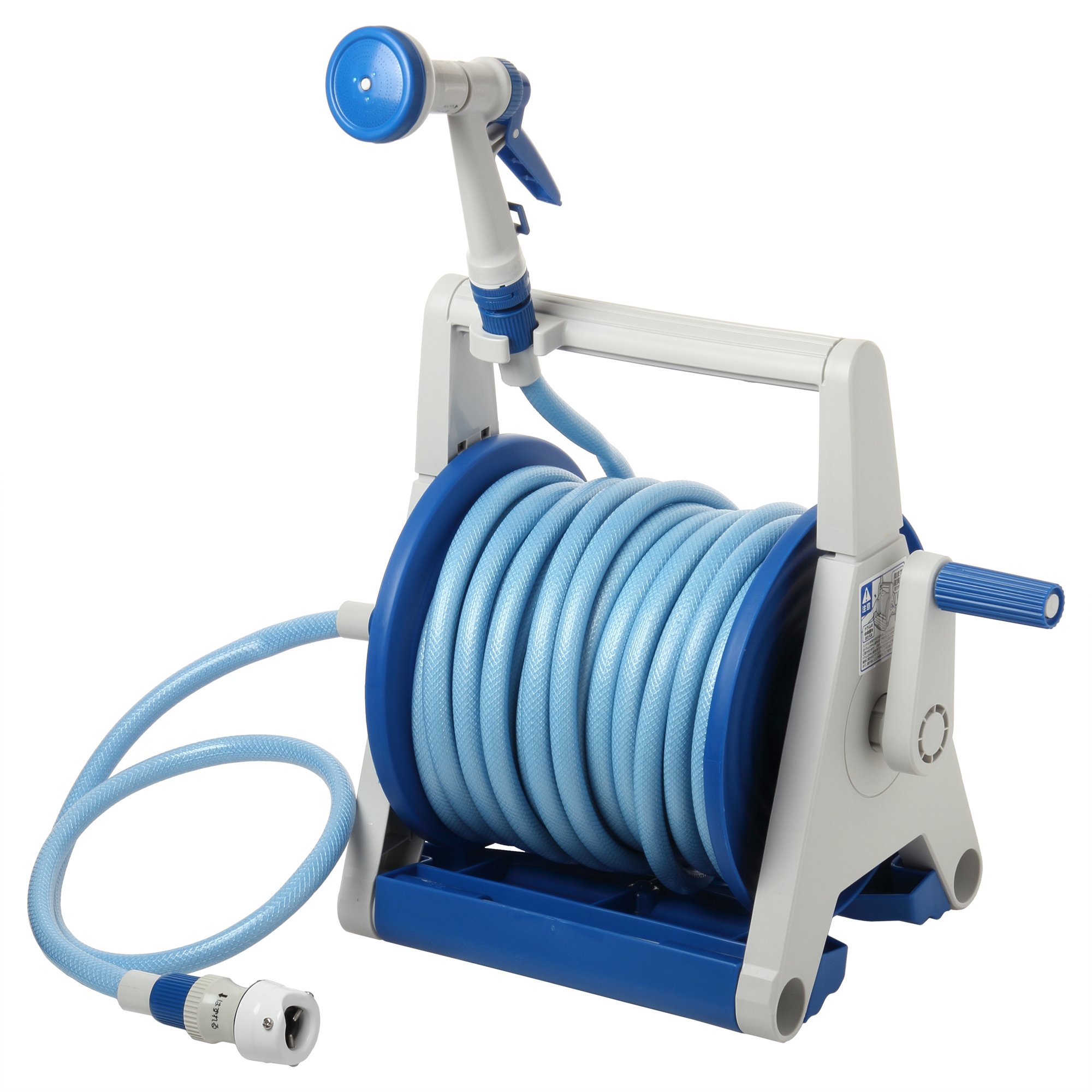 アイリスオーヤマ ホースリール ハイパーリールAタイプ HRA-30AGRM グレー/ブルー 水やり 洗車 掃除商品画像