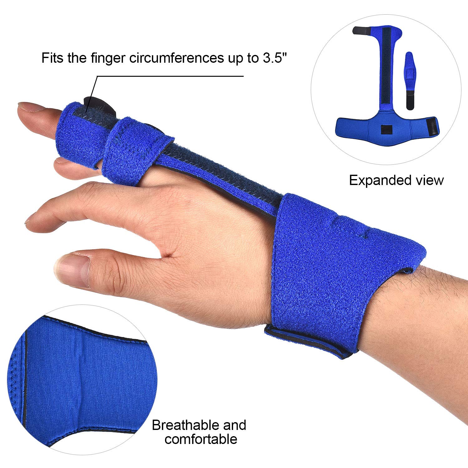 Finger Splint Straightening Brace, Finger immobilizer, Trigger Finger Adjustable