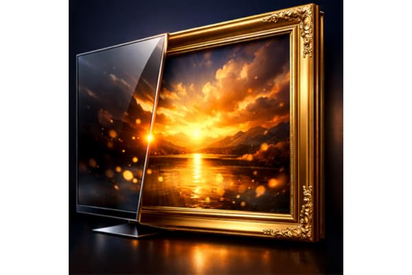 GoldenFrame Art Gallery 4K – Elegant Framed Paintings, Floral Portraits & Luxury Wall Art Screensaver