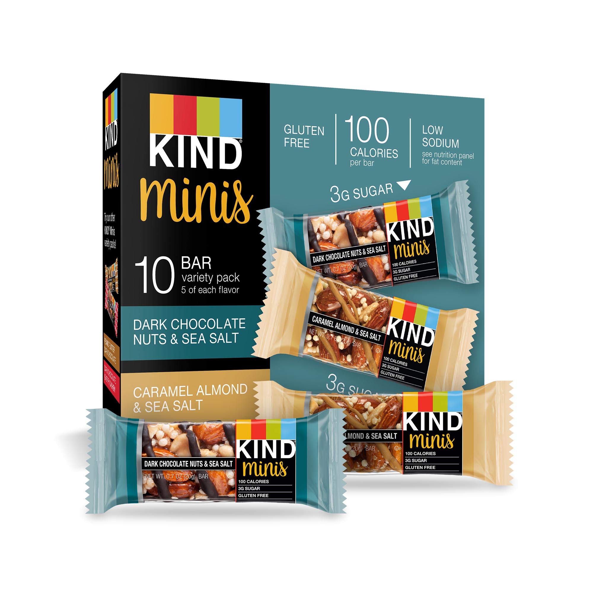 KIND Bar Mini's, Salted Caramel & Dark Chocolate Nut/Dark
