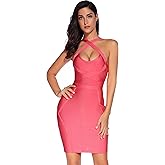 meilun Women's Celebrity Bandage Bodycon Dress Strap Party Pencil Dress