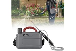 DEWOTEREA 2 Gallon Battery Powered Garden Sprayer Pump Sprayer with USB Rechargeable Handle, Retractable Wand, Adjustable Strap Electric Weed Sprayer for Lawn, Garden, Yard