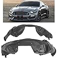 HECASA Front Inner Fender Liner Compatible with 2015-2017 Ford Mustang 2-Door Replacement for FR3Z16103A FR3Z16102A FO1248165 FO1249165, Splash Shield Guard Driver & Passenger Side