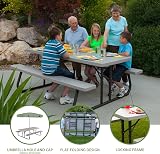Lifetime 22119 6 ft Picnic Table Putty Brand Lifetime 6 ft Picnic Table view 5