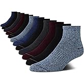 Nautica Mens Quarter Socks - 12 Pack Comfort Stretch Cushioned Moisture-Wicking Athletic Ankle Socks for Men (Sizes: 6-12.5)