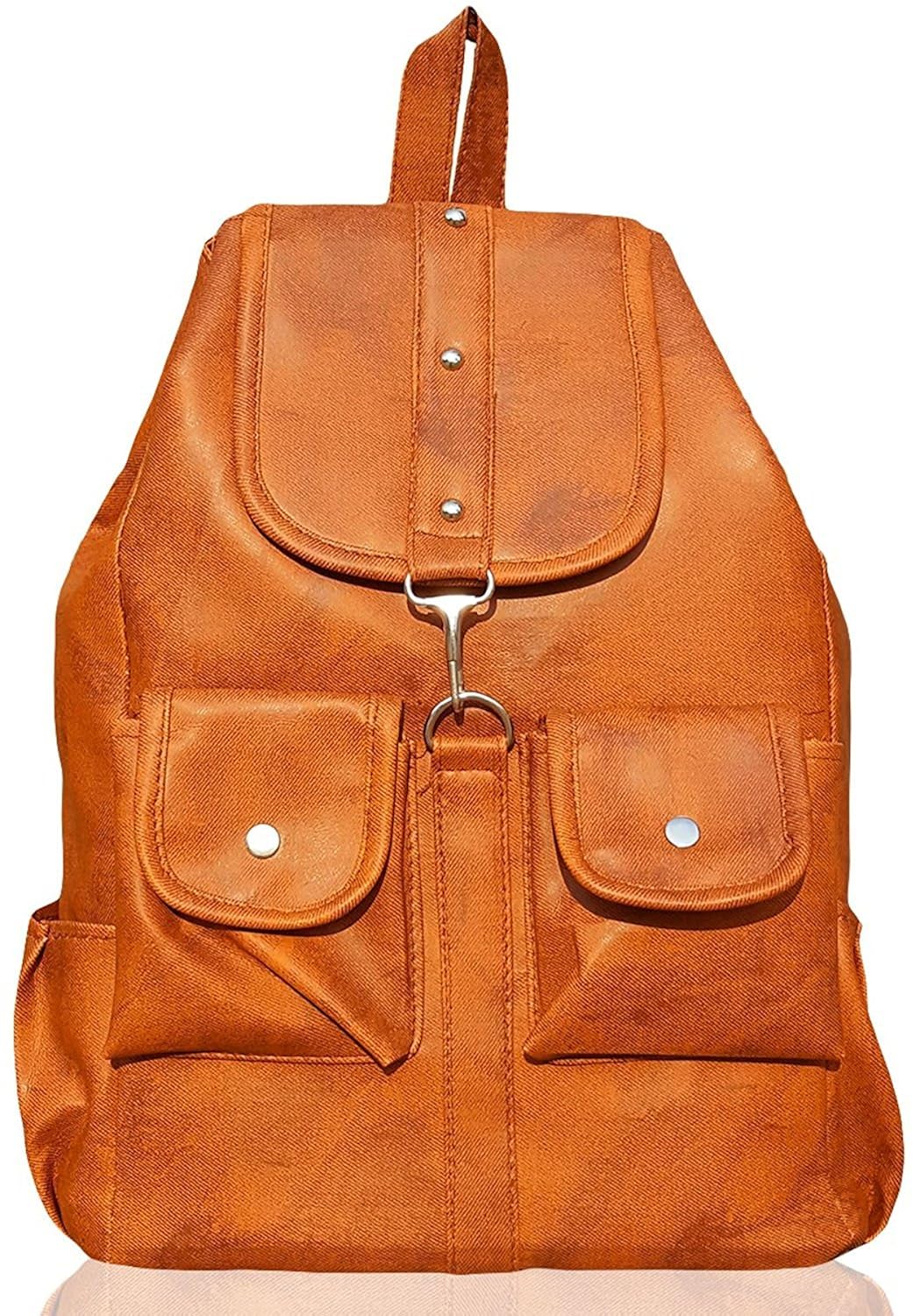 damdam stylish leather women's casual backpack handbags