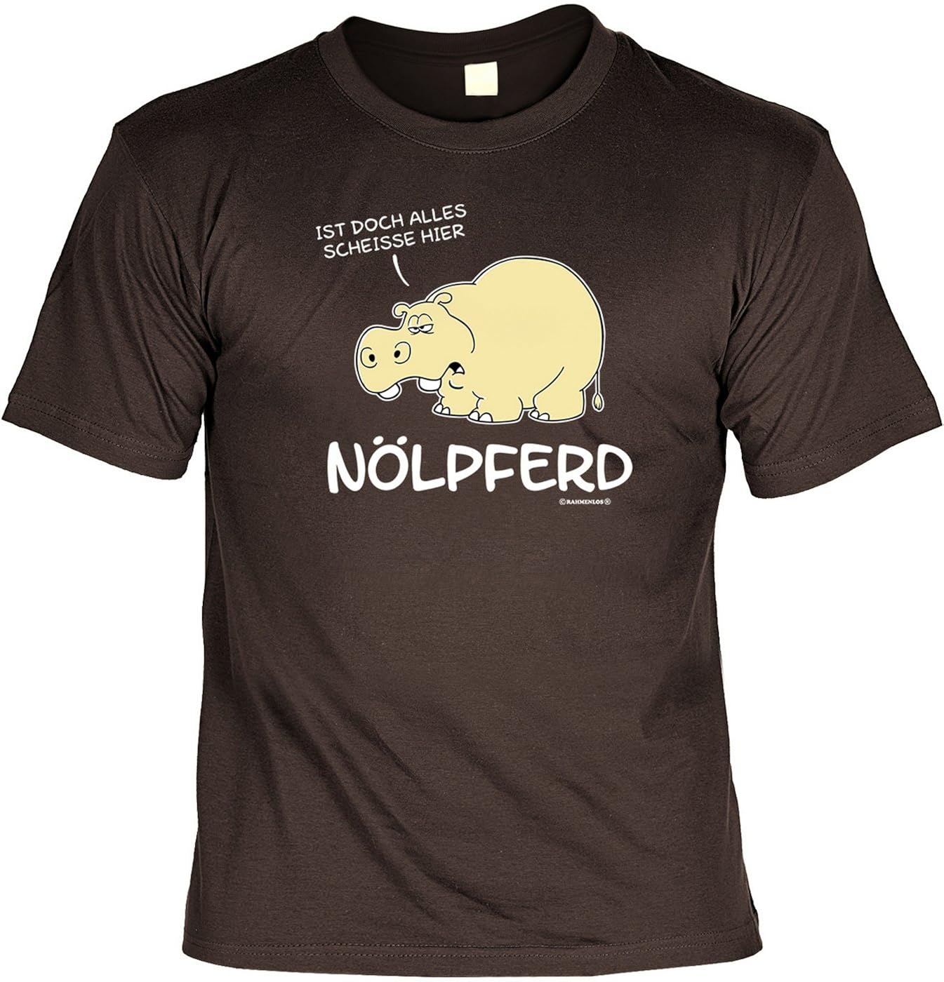 Ist Doch Alles Scheisse Hier N lpferd T Shirt Mit Spassvogel Besitz