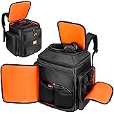 Carrying Case Travel Backpack Compatible with Bose S1 Pro+/S1 Pro,Portable Bluetooth Speaker Bag Fits for JBL Partybox Encore Essential/Essential 2 with Extra Pockets for Microphone,Charger,Cable