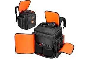 LEFOR·Z Carrying Case Travel Backpack Compatible with Bose S1 Pro+/S1 Pro,Portable Bluetooth Speaker Bag Fits for JBL Partybox Encore Essential/Essential 2 with Extra Pockets for Microphone,Charger,Cable