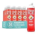 Sparkling Ice, Raspberry Lemonade Sparkling Water, Zero Sugar Flavored Water, with Vitamins and Antioxidants, Low Calorie Beverage, 17 fl oz Bottles (Pack of 12)