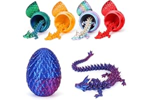 TBOLINE Easter Egg,3D Dragon Eggs with Dragon Inside,Crystal Dragon in Egg,Easter Egg Gifts for Kids,Articulated Dragon,Adults Fidget Toys for Autism ADHD