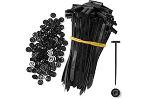 GZXYA 60 Pcs Nylon Universal Cable Tie Buckle - New Multifunctional Nylon Zip Ties Double Sided Buckle & Button Design Plastic Cable Ties Tool Fasteners Car Body UV Resistant Zipties for Car Daily Repair
