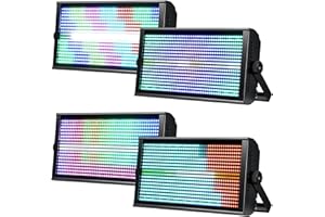 Betopper LF4808 260w Matrix Strobe Effect Lights, Wash Strobe and Blinder Stage Lights, Pixel Mapping & Zonal Control Effects Stage Lighting, Uplights DMX Dj Lights for Party Wedding Club Bars Show,4S