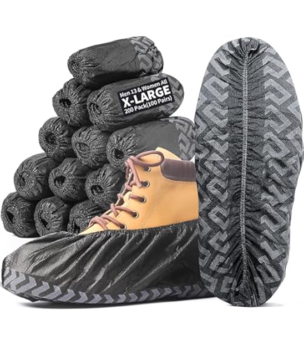 Disposable Shoe Covers 1000 Piece (500 Pairs) Non Slip