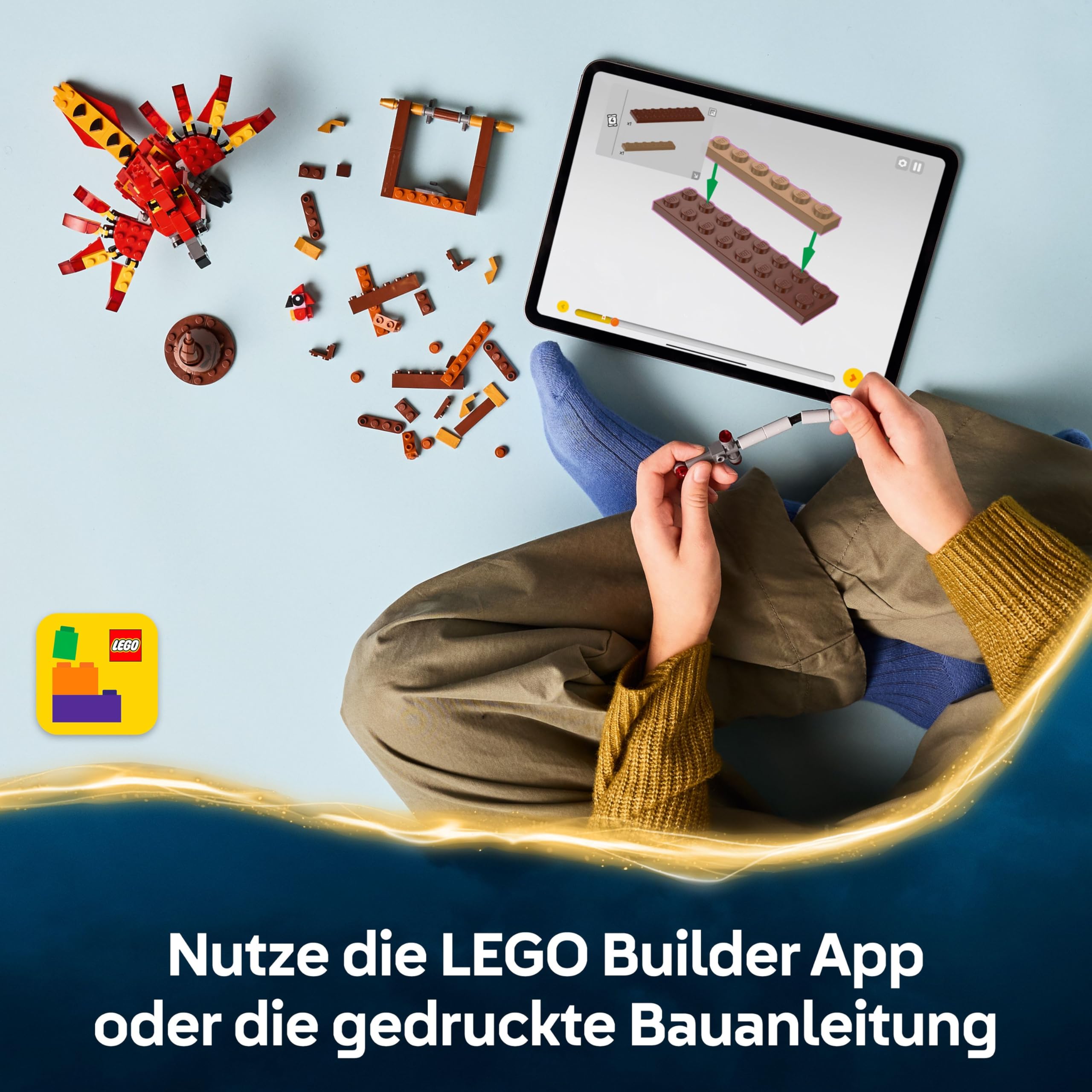 LEGO Harry Potter Fawkes: Dumbledores Phönix-Spielzeug mit Sprechenden Hut, Gryffindor Schwert & Baby Fawkes – Geburtstagsgeschenk für Mädchen und Jungen ab 8 Jahren – 76448 6