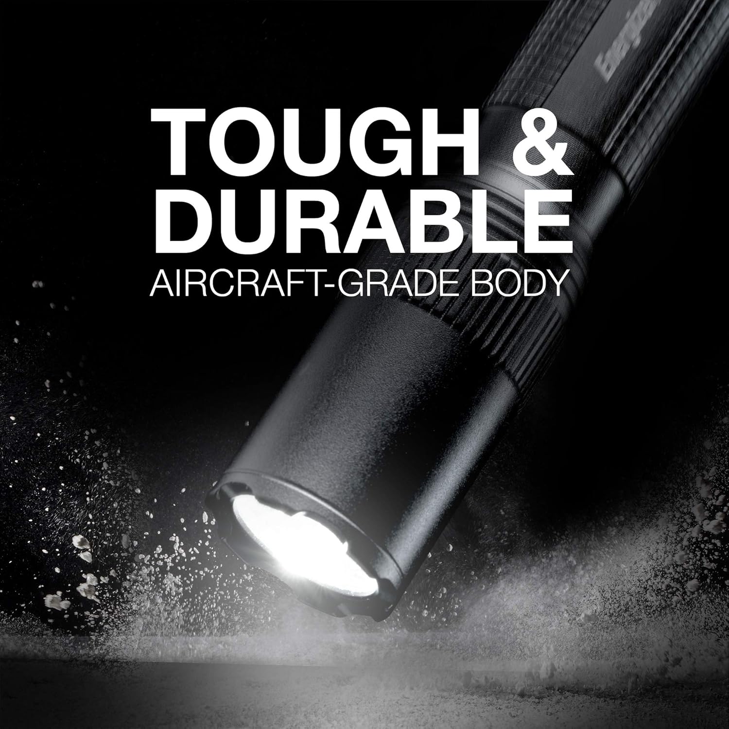 Energizer LED Tactical Flashlight, IPX4 Water Resistant, Super Bright, Heavy Duty Metal Body, Built for Camping, Outdoors, Emergency, Batteries Included, Black, Compact (Tac-2AA) : Sports & Outdoors