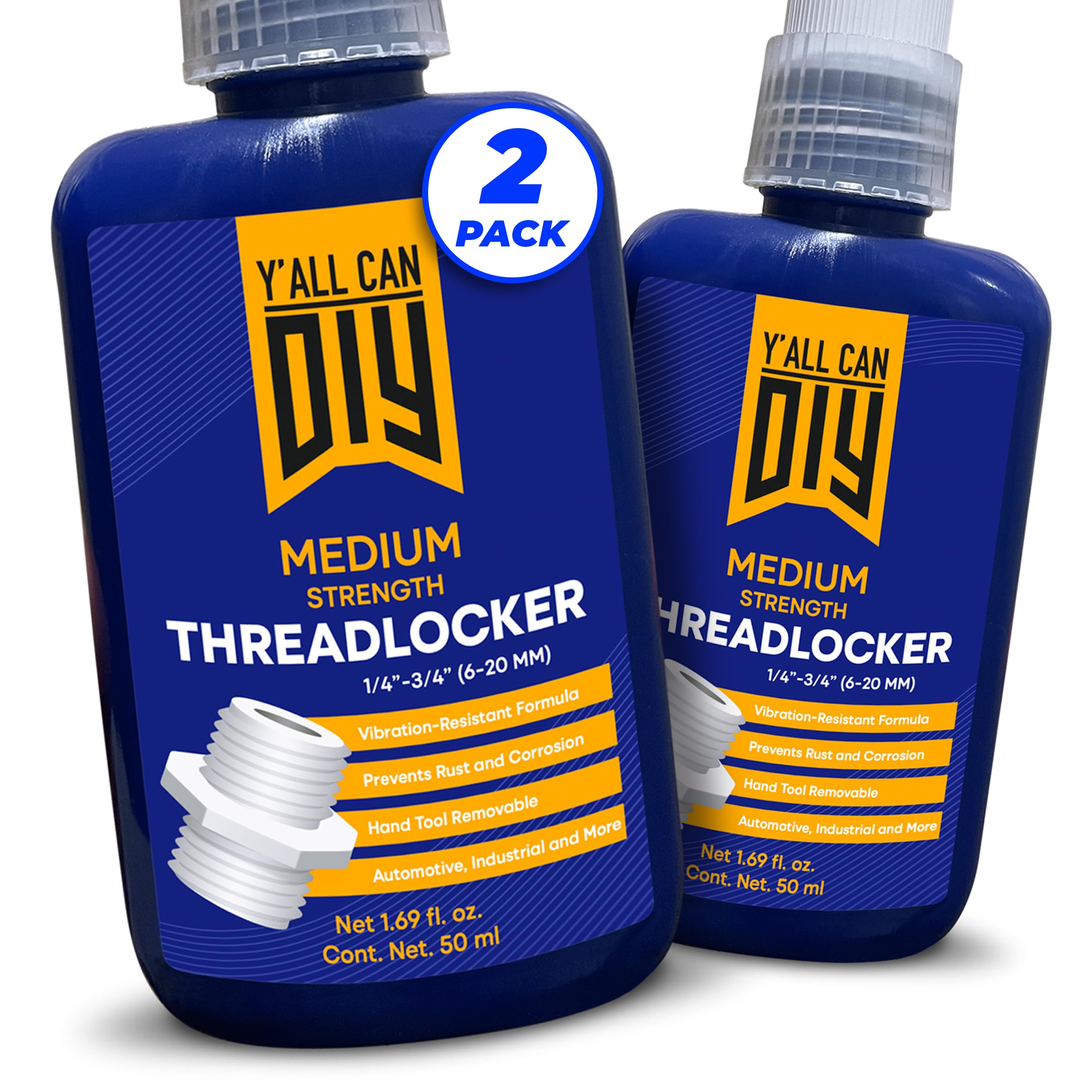 2 Pk x 1.69 fl.oz. Medium-Strength Blue