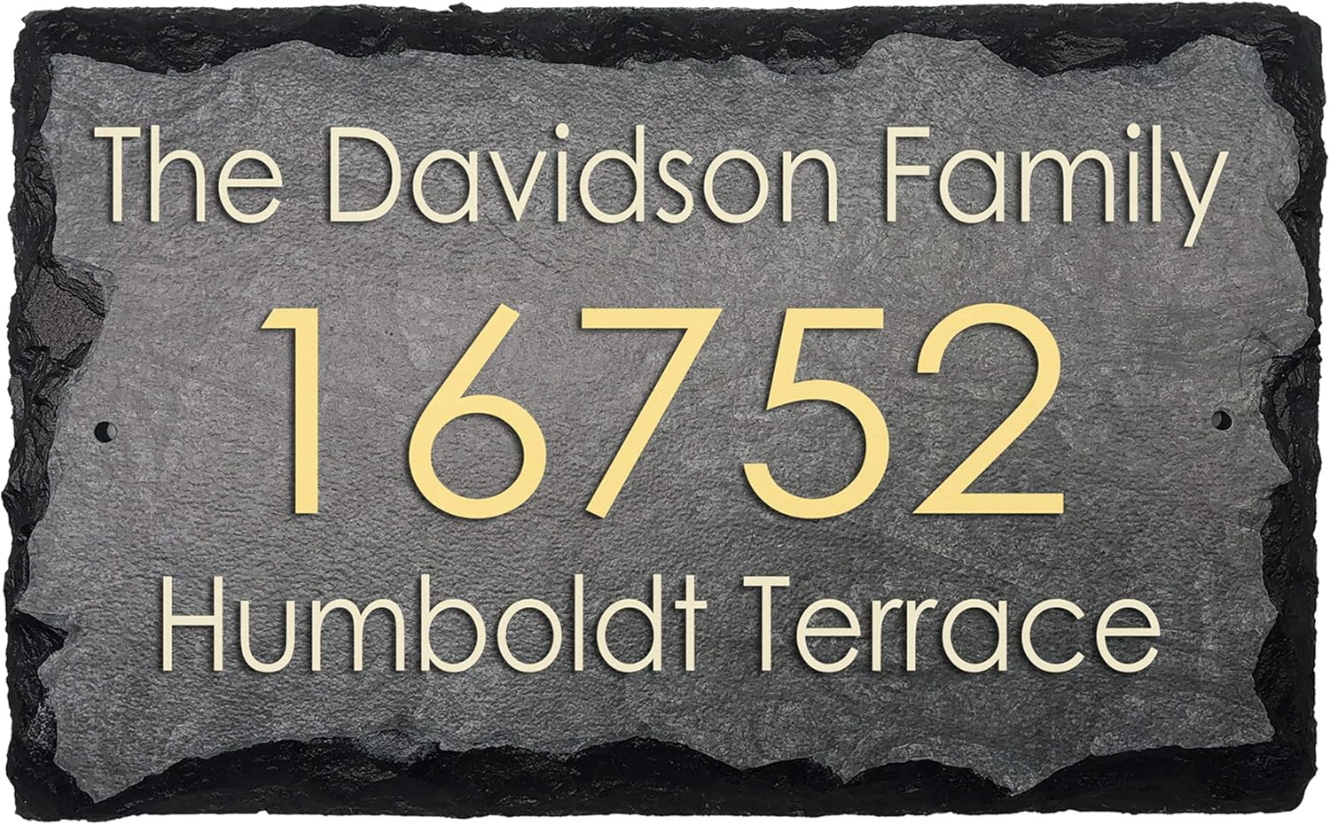 Plaques & Wall Art - Sassy Squirrel Beautifully Handcrafted and Customizable Slate Home Address Plaque (16