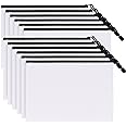 12pcs B4 Zip Wallets, Plastic Mesh Zipper Pouches, Clear Zip Lock Document Folder