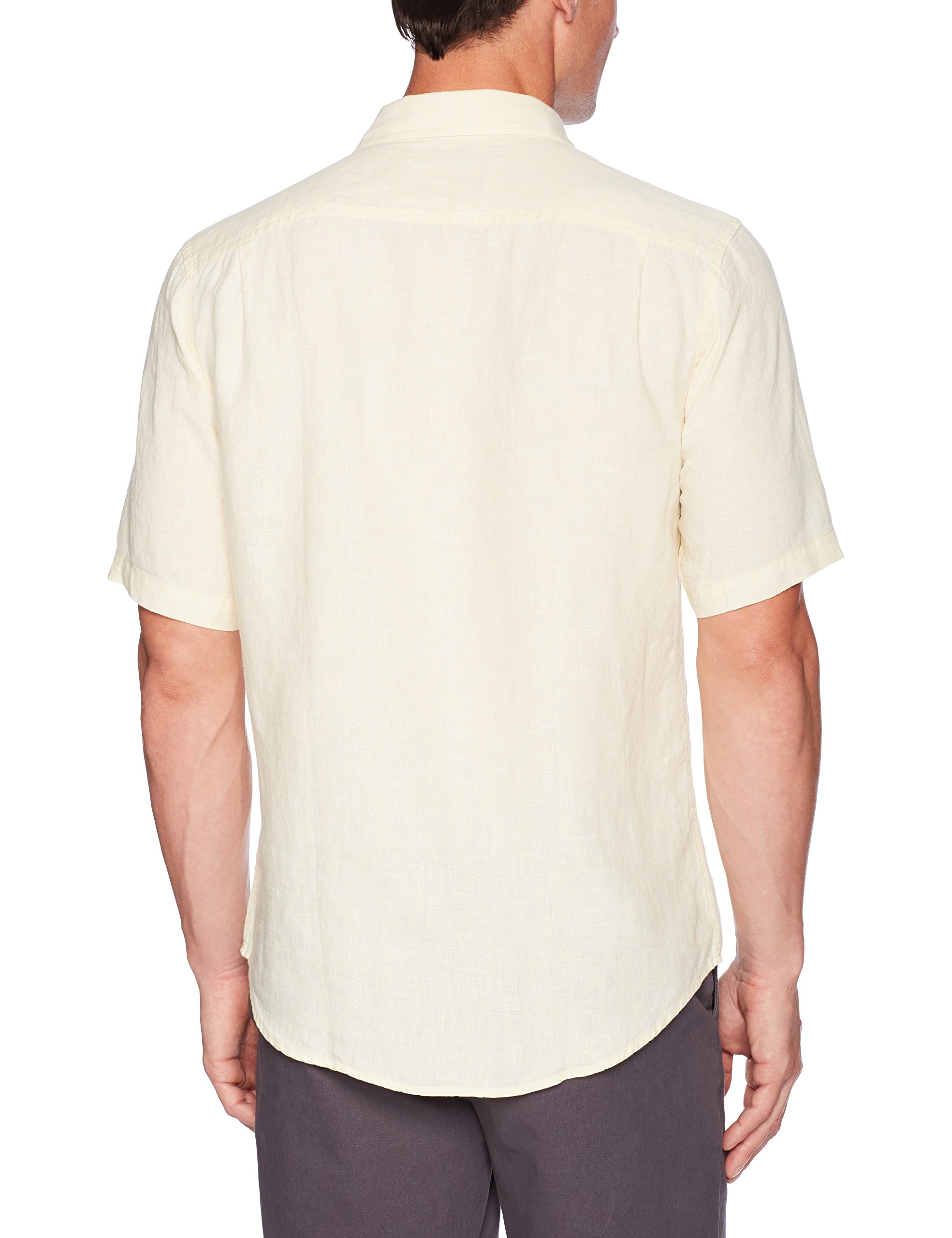 Amazon Essentials Men's RegularFit ShortSleeve Linen Shirt