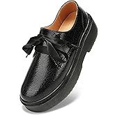 BEAUSEEN Women's Vegan Leather Platform Chunky Loafers Clssic Penny Loafers Slip On Comfort Business Work Office Dress Walking Shoes