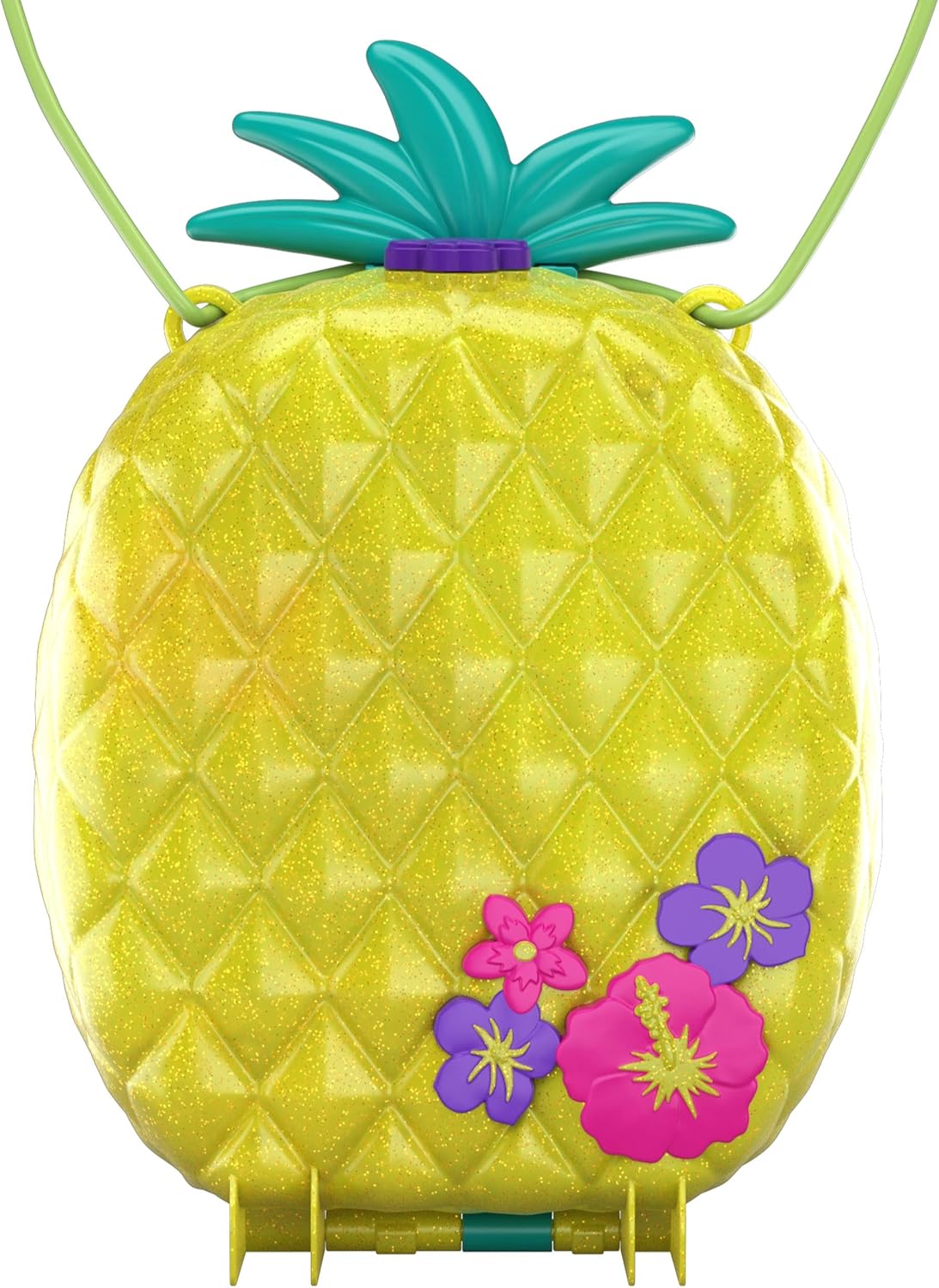 Polly Pocket Polly & Lila Tropicool Pineapple Wearable Purse Compact, Multi: Toys & Games