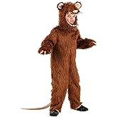 Kids Princess Bride ROUS Halloween Costume | Brown Rodent of Unusual Size | Rat Jumpsuit for Themed Events